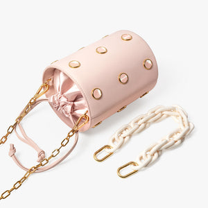 Greenwich Bucket Bag in Pink