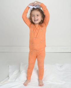 Helicopter Bamboo Pajama Set for Kids, Transportation Kids Clothing