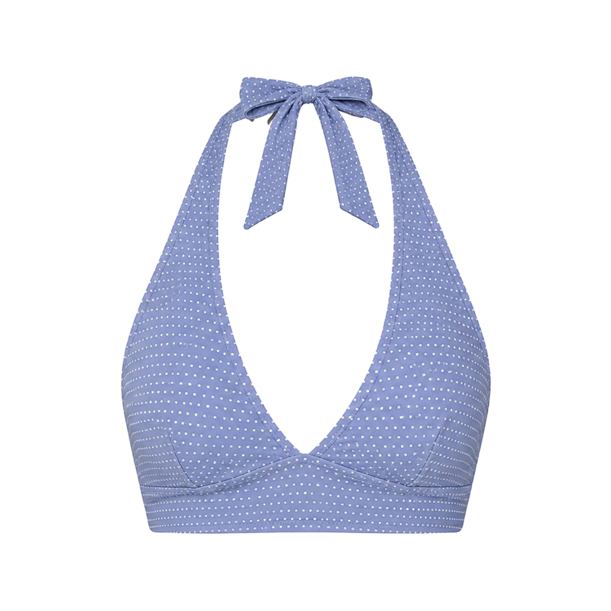 The Majorca Bikini Top Polka Dot in Wisteria