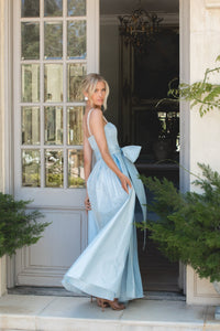 Pop of Pearl Gown in Blushed Blue