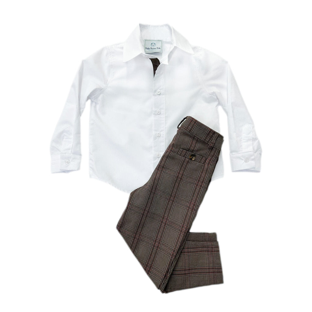 Blair Estate Tweed Shirt and Pants Set - Petite Maison Kids