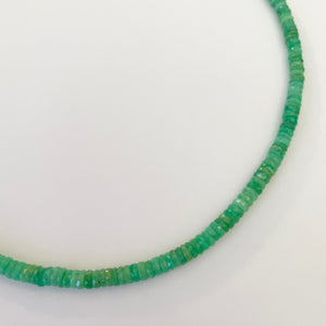 Chrysoprase Heishi Necklace
