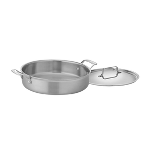 MultiClad Pro Triple Ply Stainless Cookware 5.5 Qt. Casserole with Cover in Stainless Steel