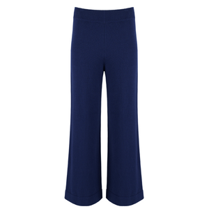 Women’s Navy Wide Leg Knit Pant