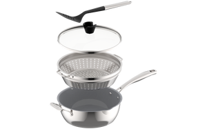 Preferred Pan 4-Piece Set Stainless Steel in Stainless Steel