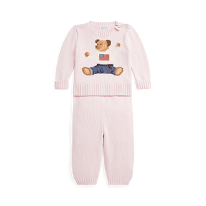 Polo Bear Sweater and Flag Set