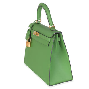Hermès Vert Yucca Epsom Sellier Kelly 25