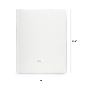 Pure Core Midi Crib Mattress w/ Hybrid Quilted Waterproof Cover (Lightweight) in White