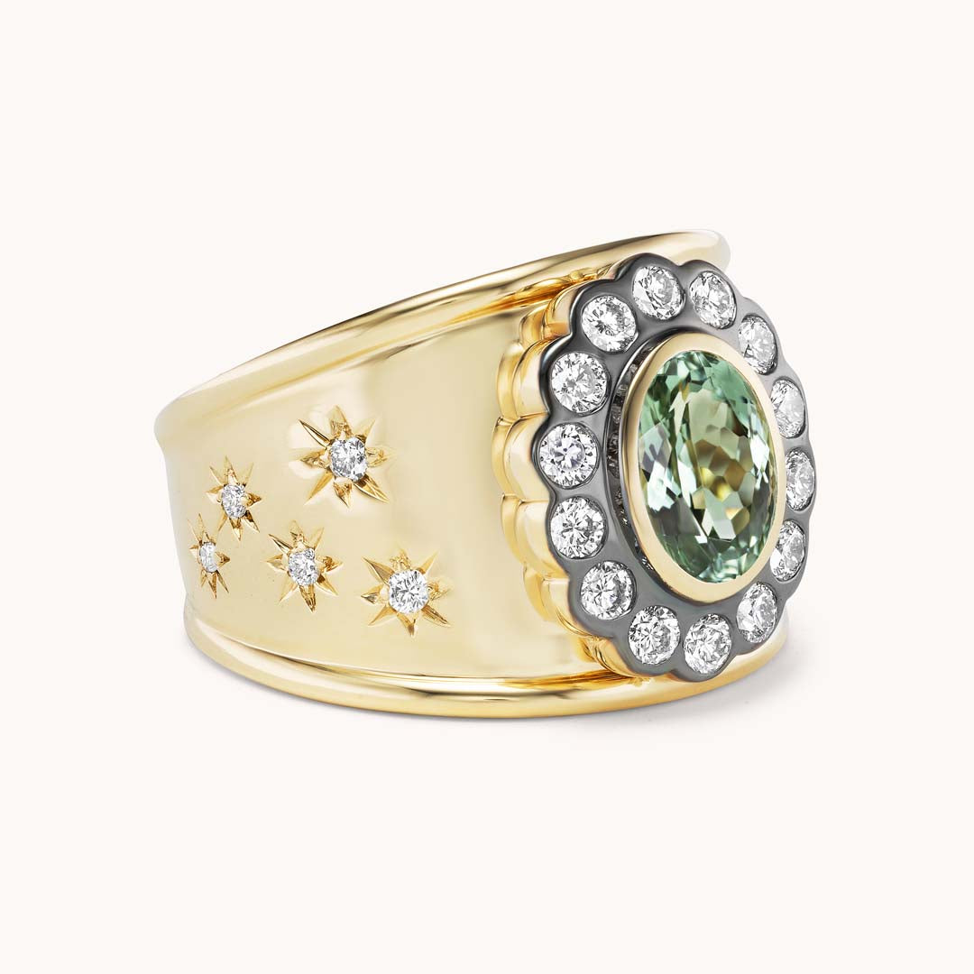 Lexi Cigar Band Mint Tourmaline