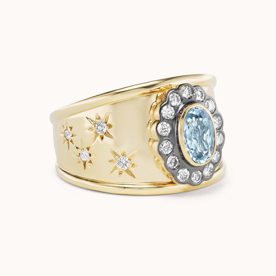 Ali Cigar Band Aquamarine
