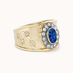 Ali Cigar Band Blue Sapphire