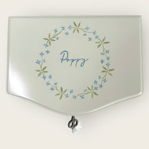 Musical Ballerina Box - Blue Garland - Nells Archdale