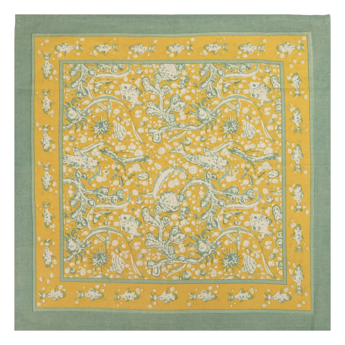La Mer Napkins Aqua & Citrine, Set of 6
