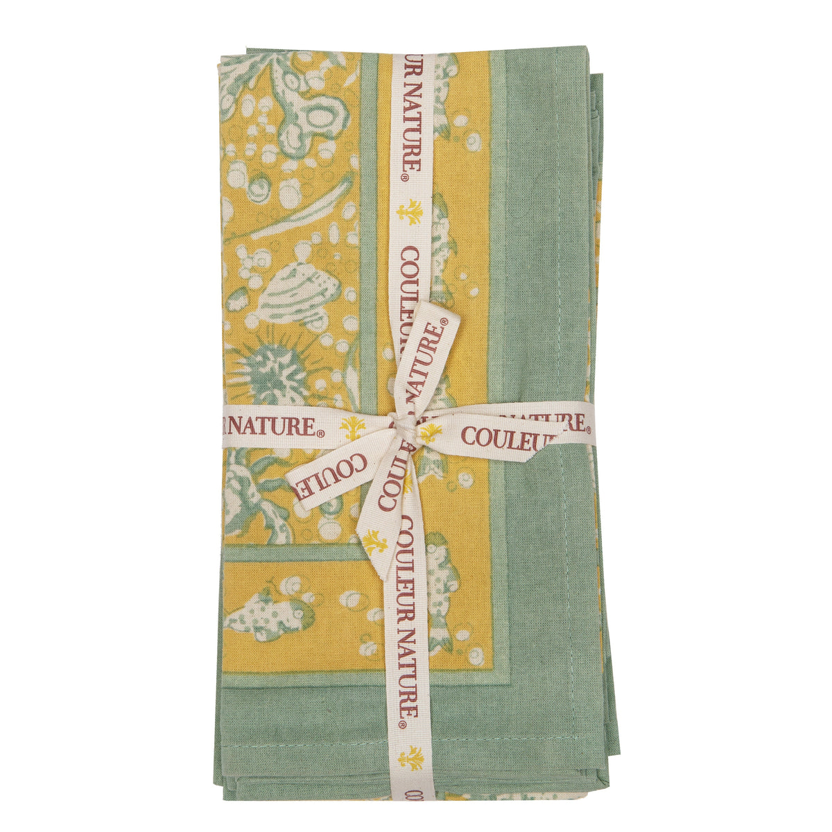 La Mer Napkins Aqua & Citrine, Set of 6