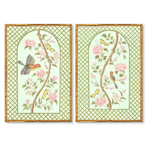 Chinoiserie Panel Print Pair | Le Jardin De Elizabeth