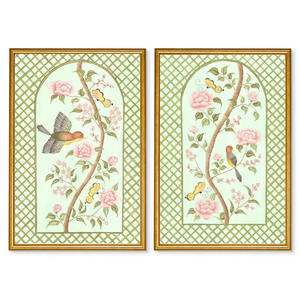 Chinoiserie Panel Print Pair | Le Jardin De Elizabeth