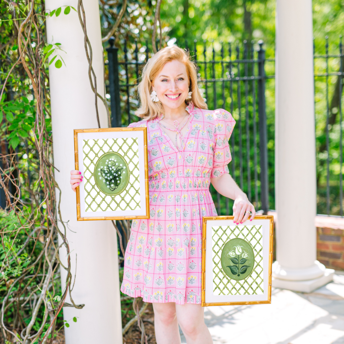 En Vert Botanical Prints, Set of 4