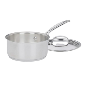Chef's Classic® Stainless 1.5 Quart Saucepan with Cover in Stainless Steel