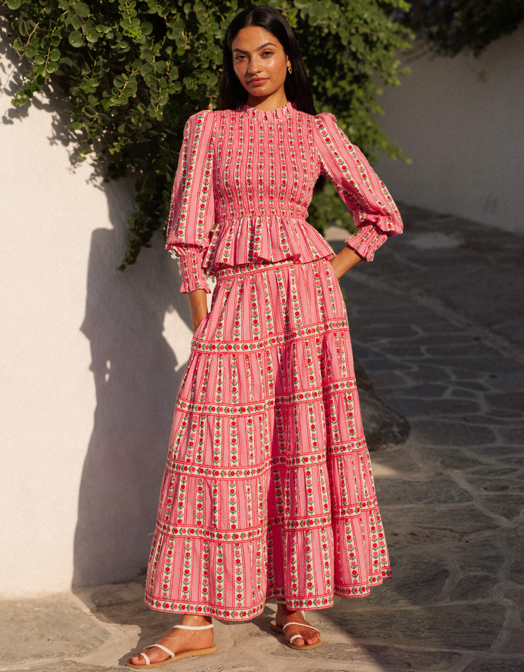 Pink City Prints Alpine Rose Rah Rah Skirt
