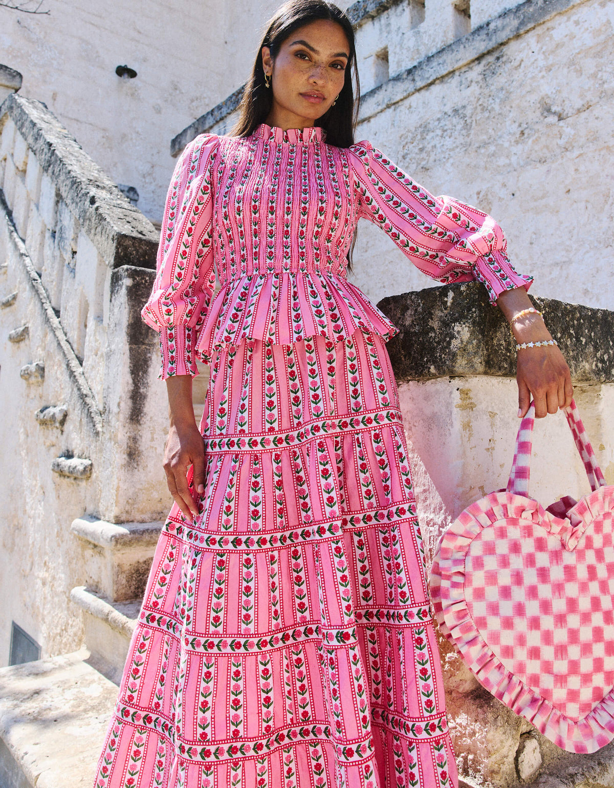 Pink City Prints Alpine Rose Rah Rah Skirt
