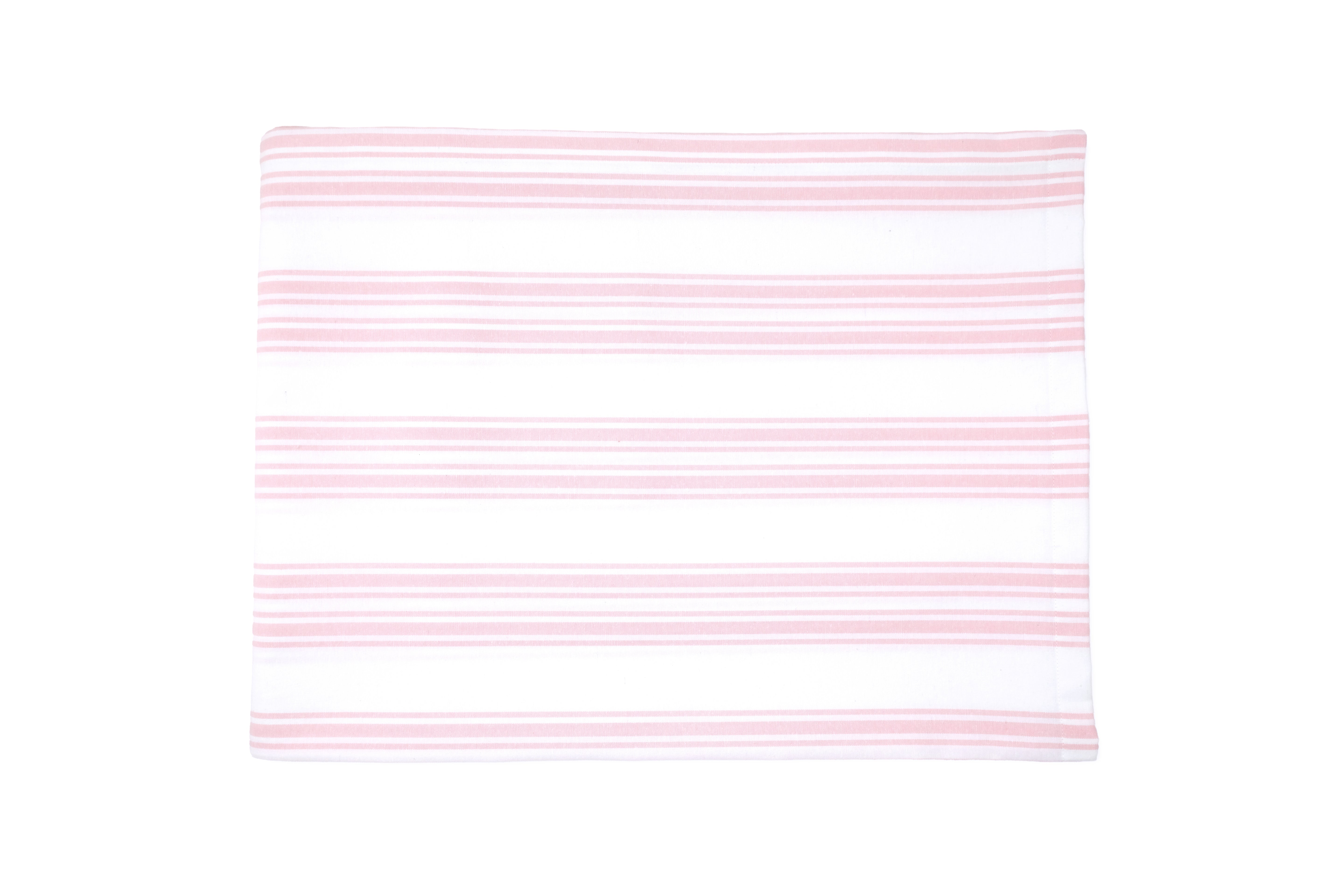 Pink Stripe Cotton Tablecloth