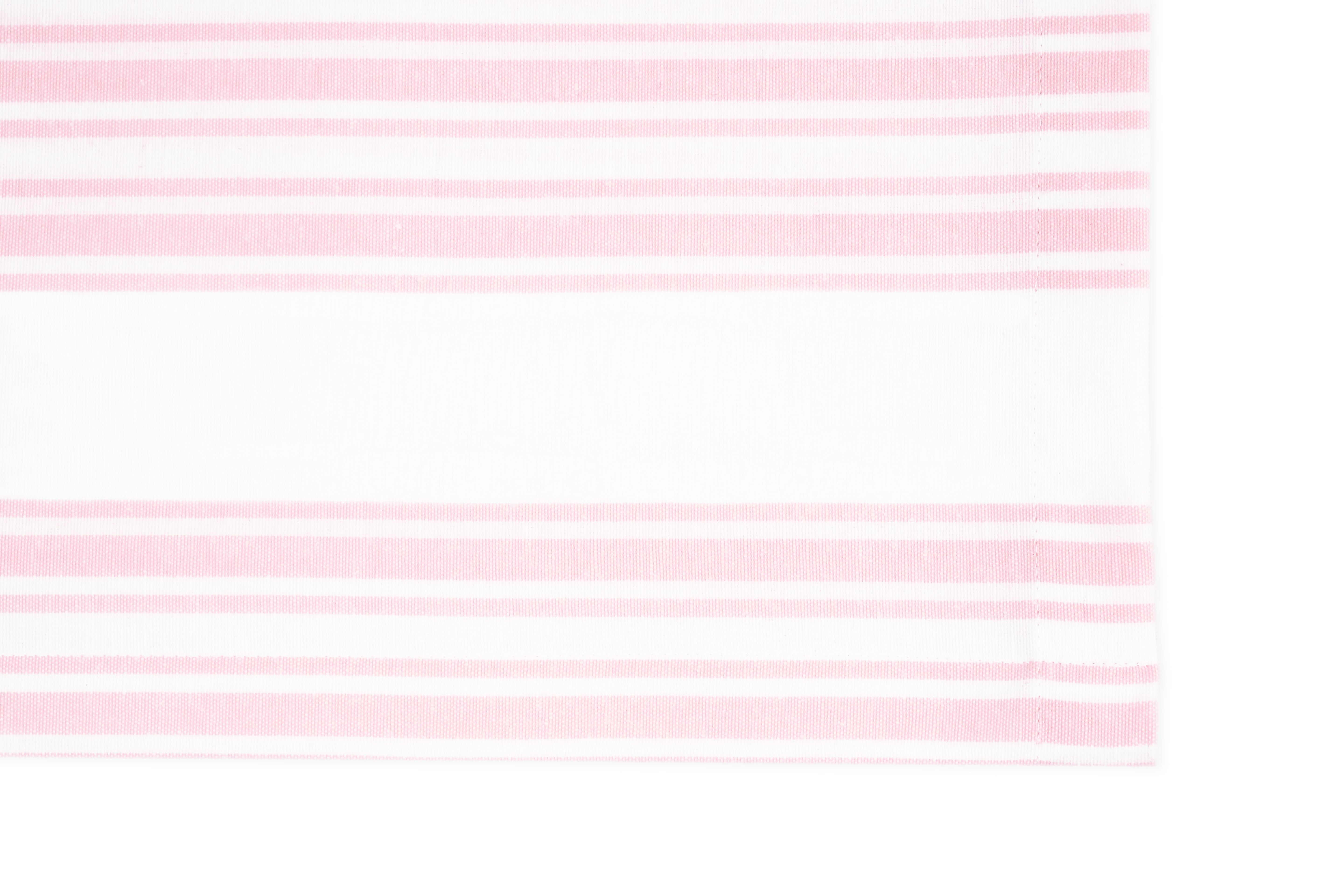 Pink Stripe Cotton Tablecloth