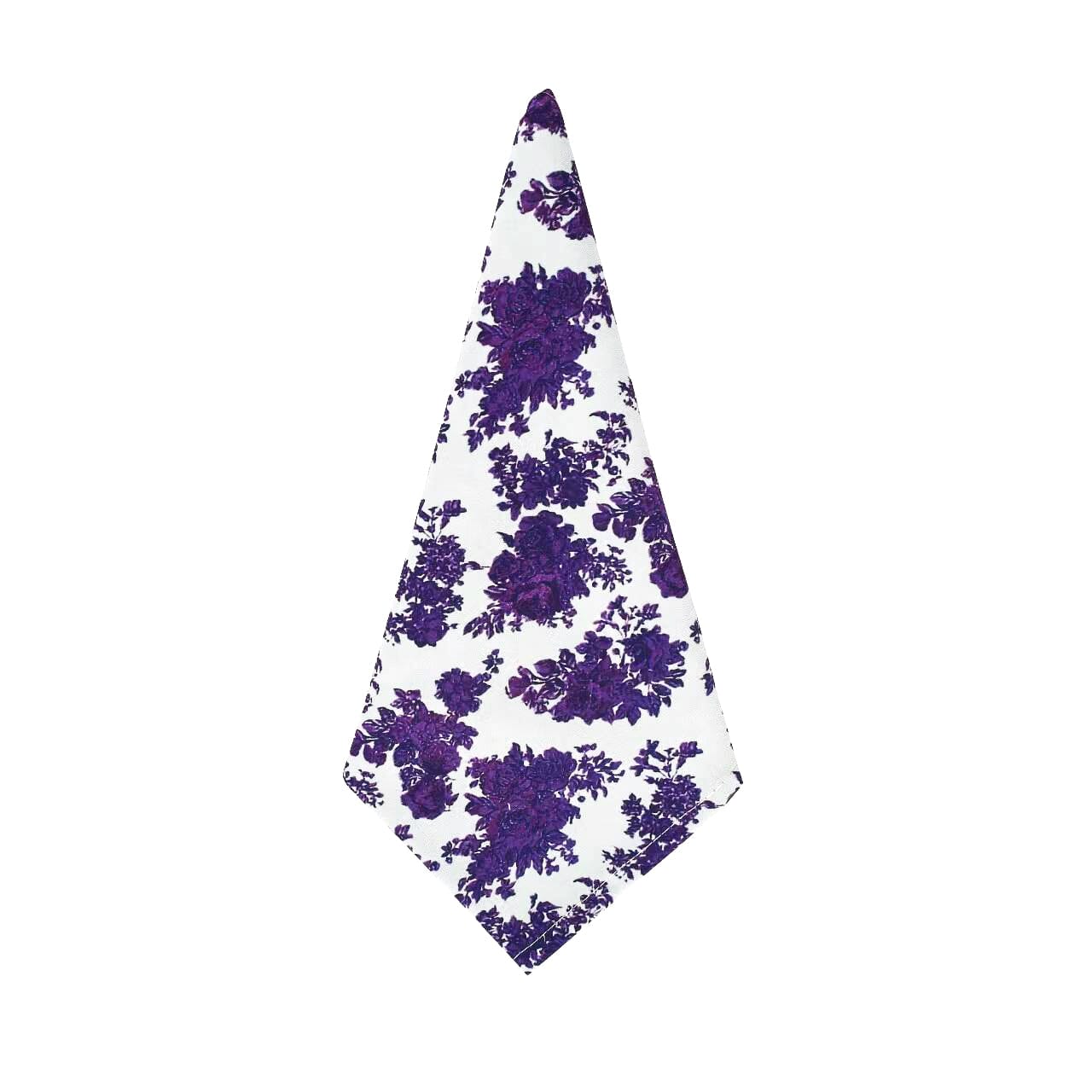 Purple Floral Napkins (4) Psychedelic 60s Easter Table Decor Chefanie 