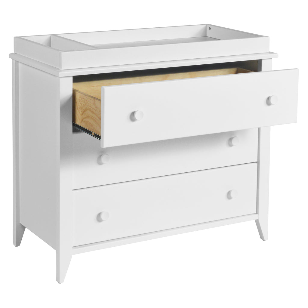 Sprout 3-Drawer Compact Changer Dresser with Removable Changing Tray (42") in White