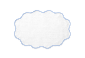 Scallop Edge Oval Placemat, Set of 4