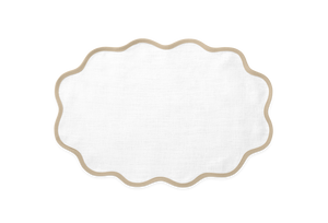 Scallop Edge Oval Placemat, Set of 4