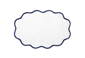 Scallop Edge Oval Placemat, Set of 4