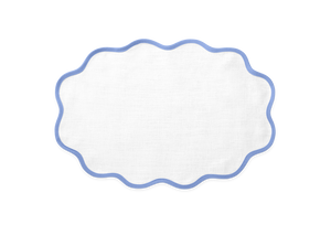 Scallop Edge Oval Placemat, Set of 4