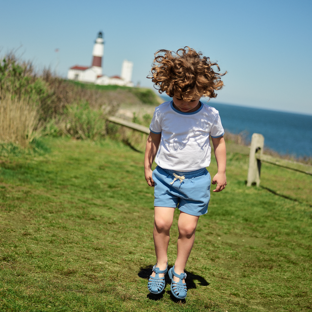 Boys Surfside Blue Ultra-Soft Twill Shorts
