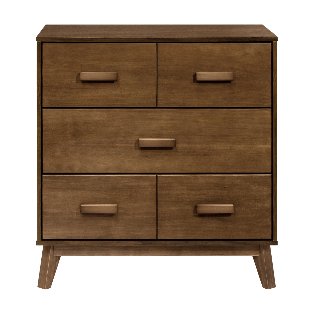Scoot 3-Drawer Compact Changer Dresser with Removable Changing Tray (34") in Natural Walnut