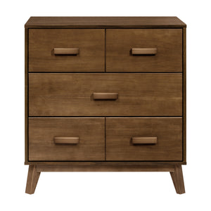 Scoot 3-Drawer Compact Changer Dresser with Removable Changing Tray (34") in Natural Walnut