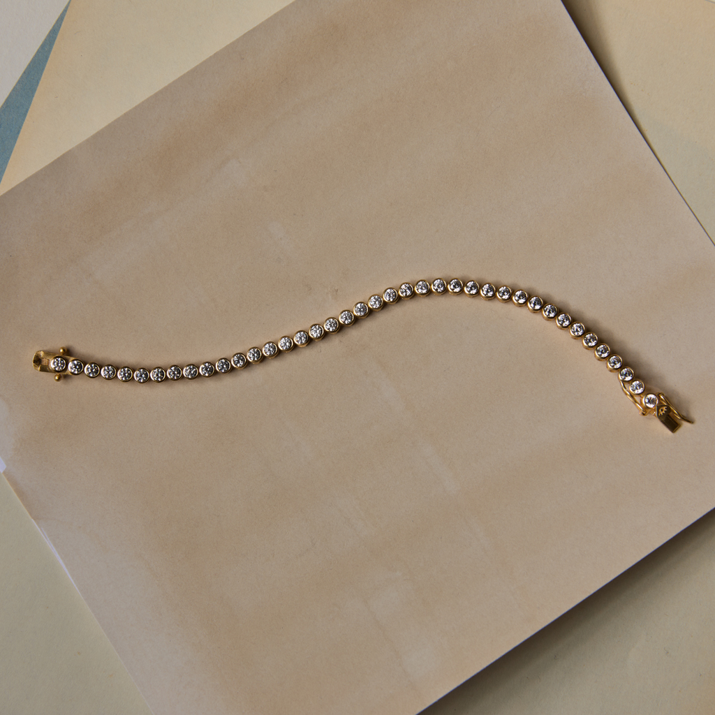 Bezel Tennis Bracelet