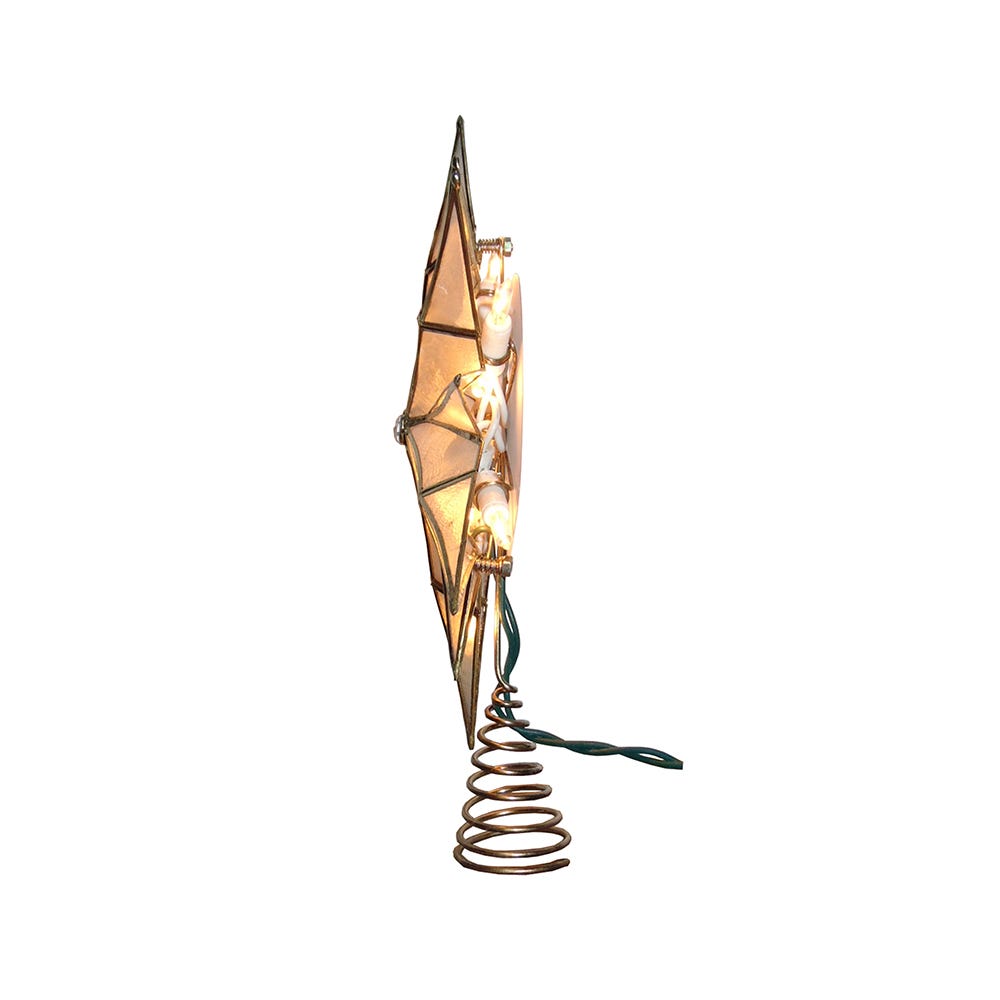 Capiz Star and Center Gem Treetop
