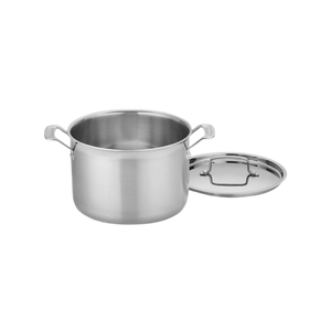MultiClad Pro Triple Ply Stainless Cookware 8 Quart Stockpot in Stainless Steel