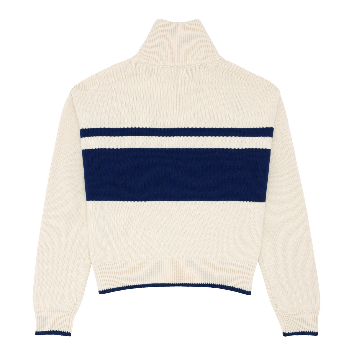 Women’s Cream Half Zip Sweater