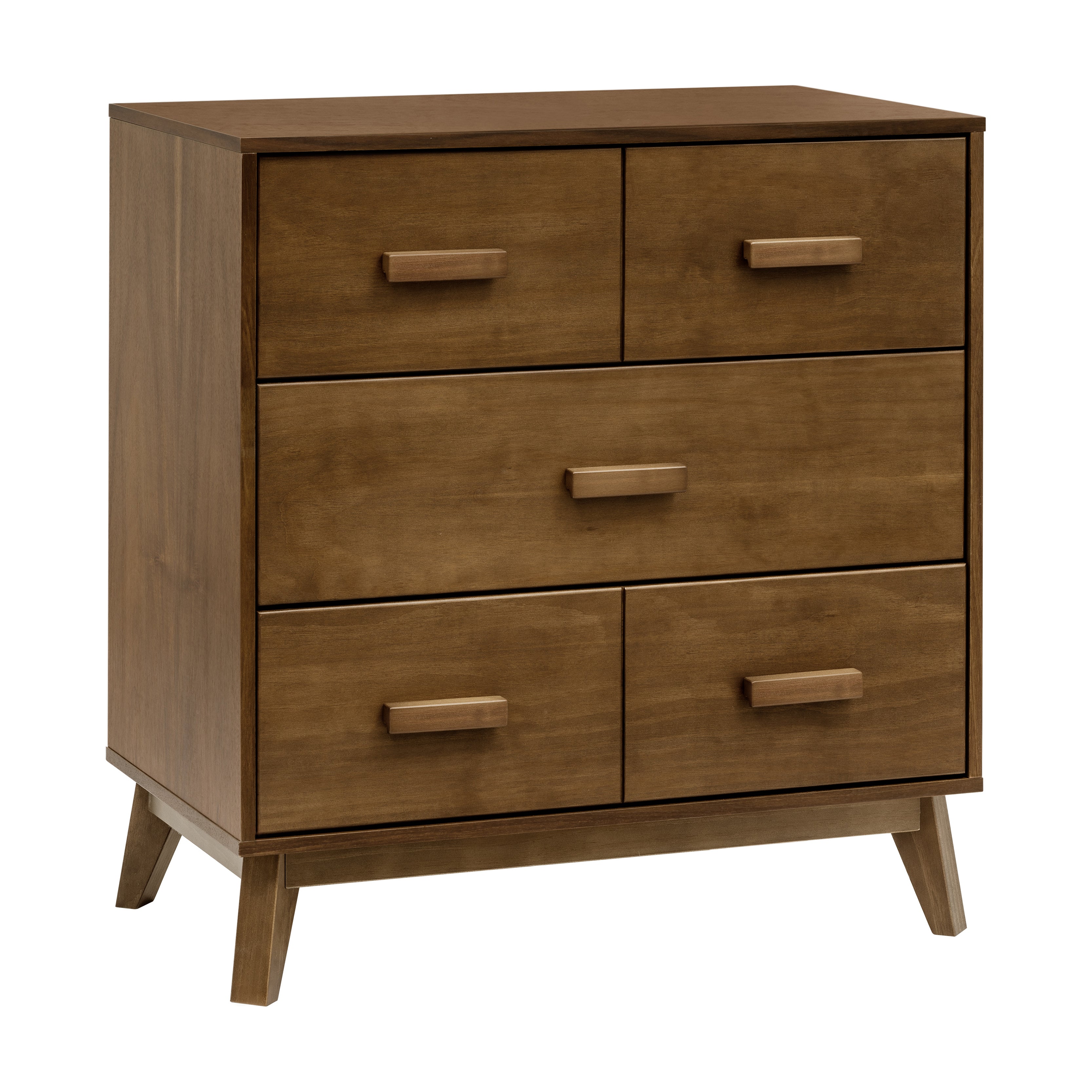 Scoot 3-Drawer Compact Changer Dresser with Removable Changing Tray (34") in Natural Walnut