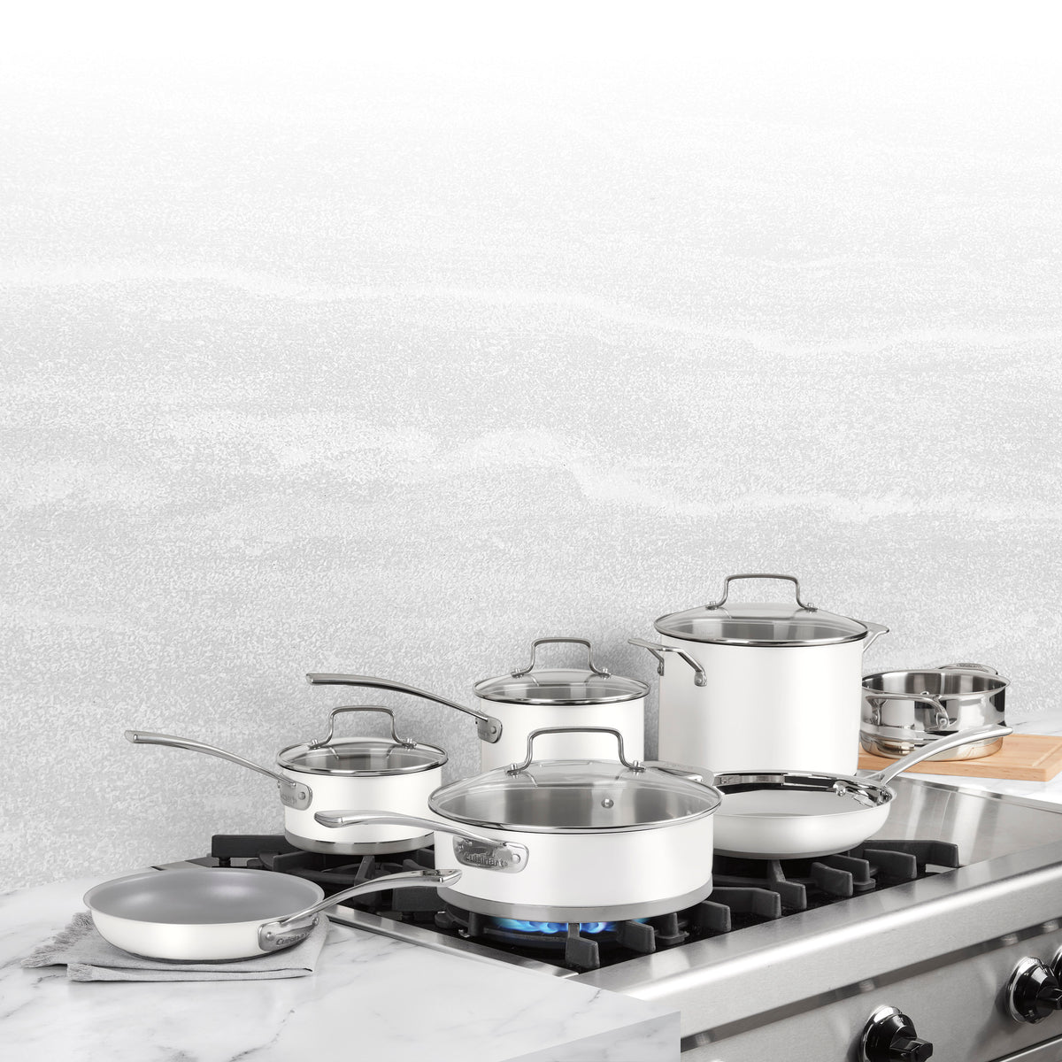 11-Piece Matte White Set in White