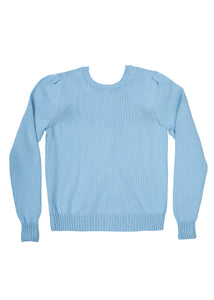 Tie-Back Puff Sleeve Crew