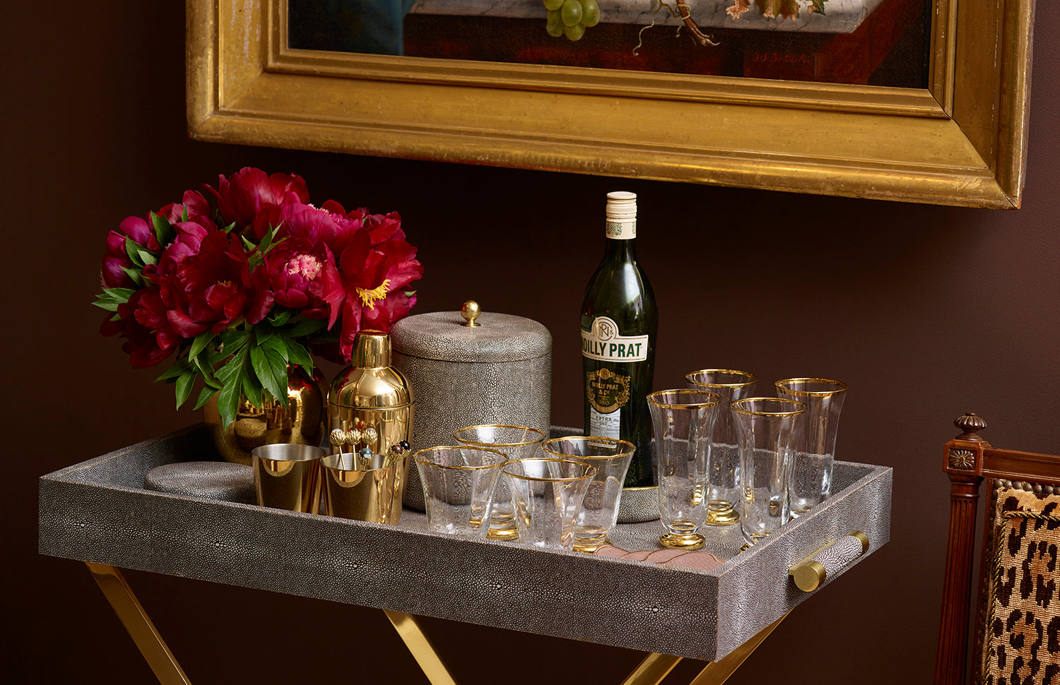 Aerin Shagreen Ice Bucket on Over The Moon