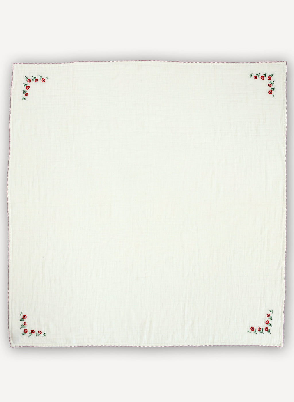Poppy Embroidered Shawl Blanket