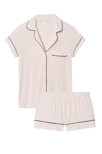 Gisele Shortie PJ Set in Sorbet/Black