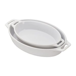 Ceramic Oval Baking Dish Set, Set of 2