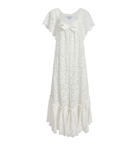 The Coco Duster in White Lace