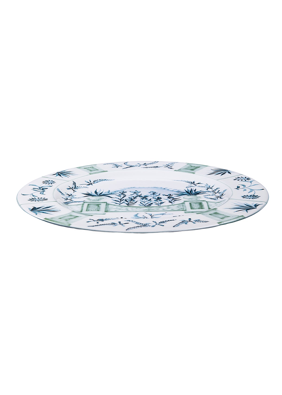 Blue Italian Views Plates Collection, Set of 6