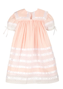 Savannah Lace Heirloom Dress in Pink