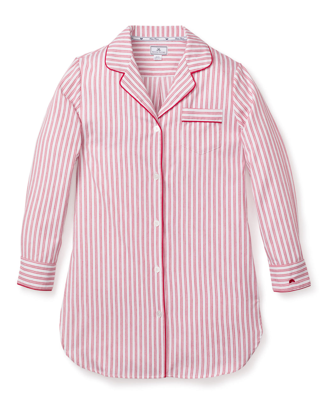 Women’s Antique Red Ticking Nightshirt